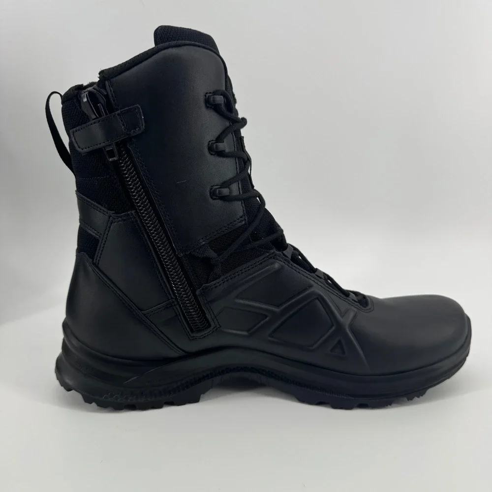 Haix Black Eagle Tactical 2.0 GTX High Boots Black Mens 13 Wide Side Zip New